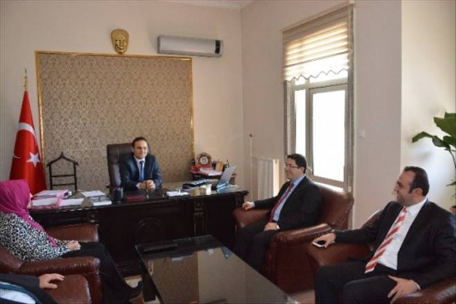 Başkan Yazgı İdare Mahkemesi Başkanı Erkan`ı Ziyaret Etti