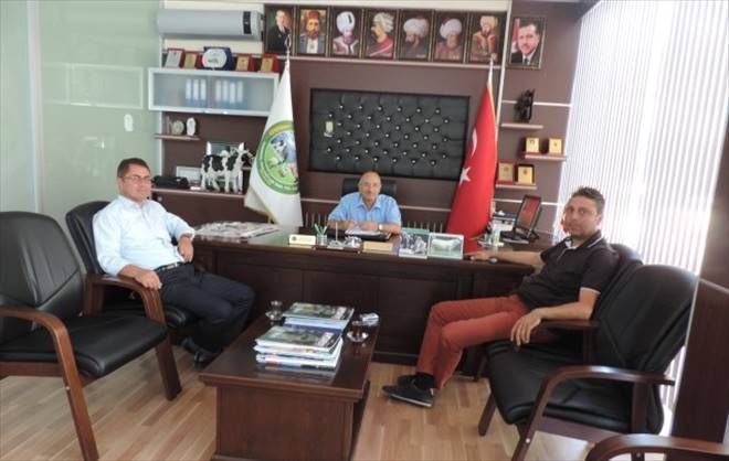 Esat Zengin´i, Aksaray Ziraat Mühendisleri Odası Başkanı Serkan Koray Zeybek  ziyaret etti.