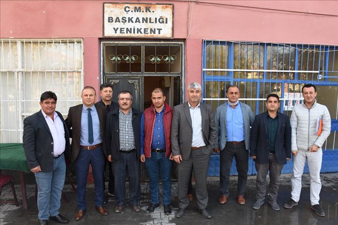 Bülent Saklav Yenikent Çiftçi Mallarını Koruma Başkanlığını ziyaret etti.