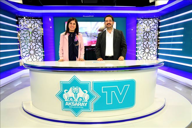 İlknur İnceöz, Aksaray Belediyesi´nin Web Tv Stüdyosuna Hayran Kaldı