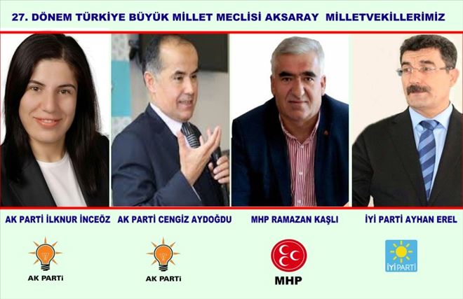 Aksaray´da Ak Parti 2 MHP 1 İYİ Parti 1 Milletvekili Çıkarttı