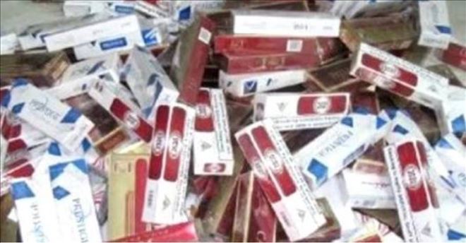 6 Bin 500 paket kaçak sigara ele geçirildi