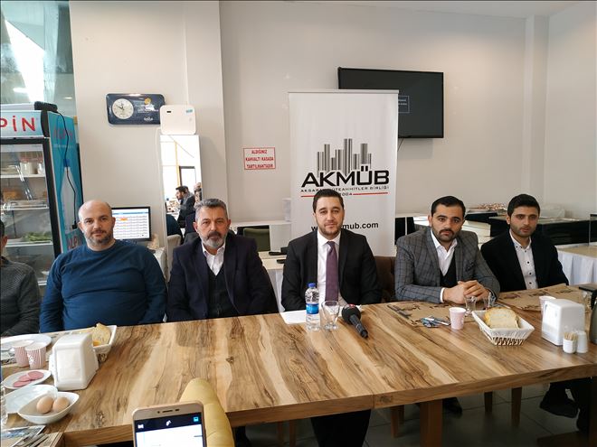 Aksaray Müteahhitler Birliği Gazeteciler ile toplantı yaptı