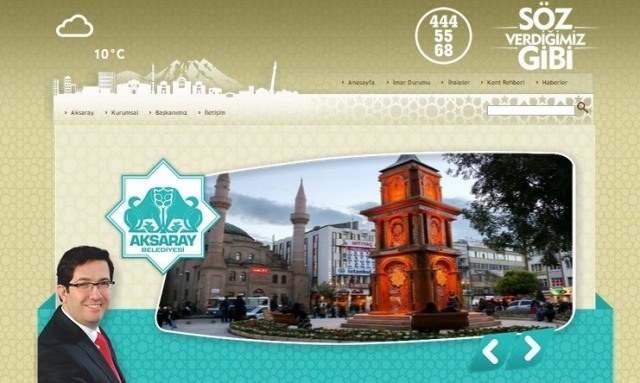 Aksaray Belediyesi`nin Web Sitesi Yenilendi
